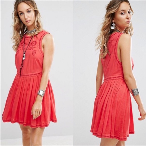 Free People Dresses & Skirts - ‼️LastChance‼️NWT Free People Coral Minidress